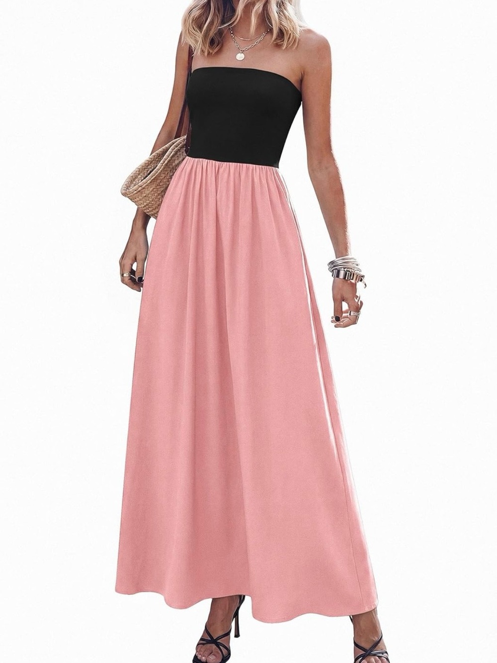 #46 Pretty Garden Strapless Maxi Dresses - Picture 2 of 7